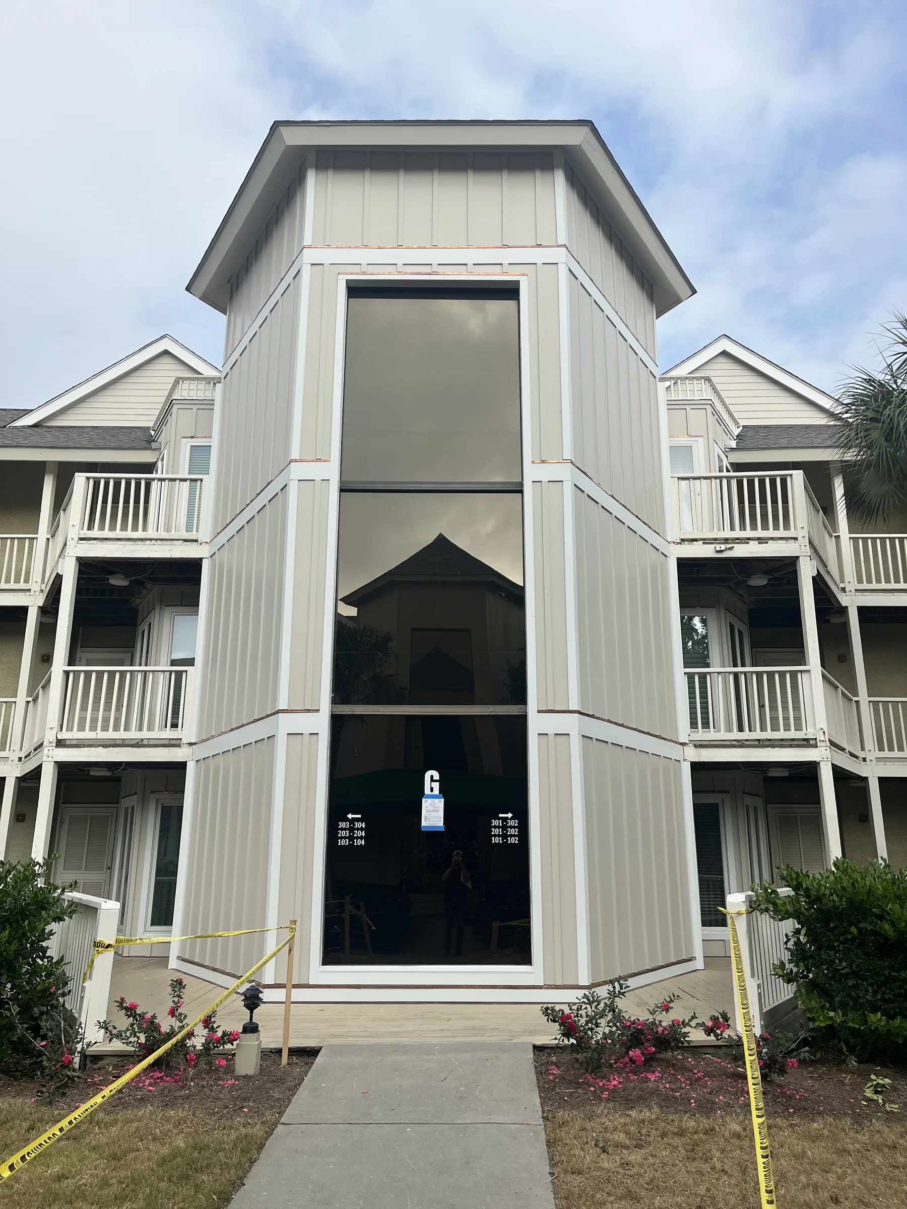 Coastal multi-family building recladding